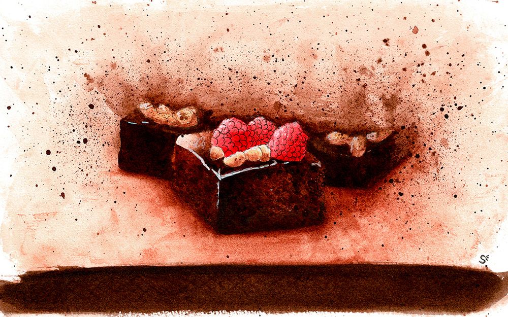 gâteaux moelleux aux framboises