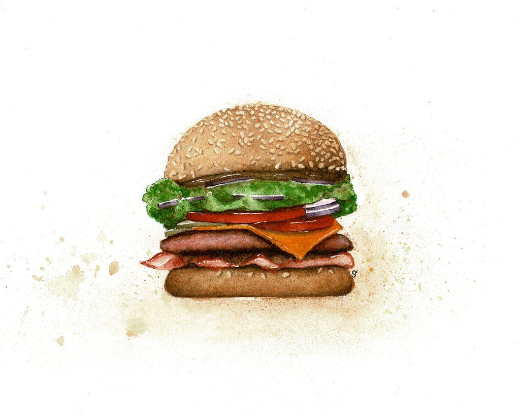 le hamburger délicieux