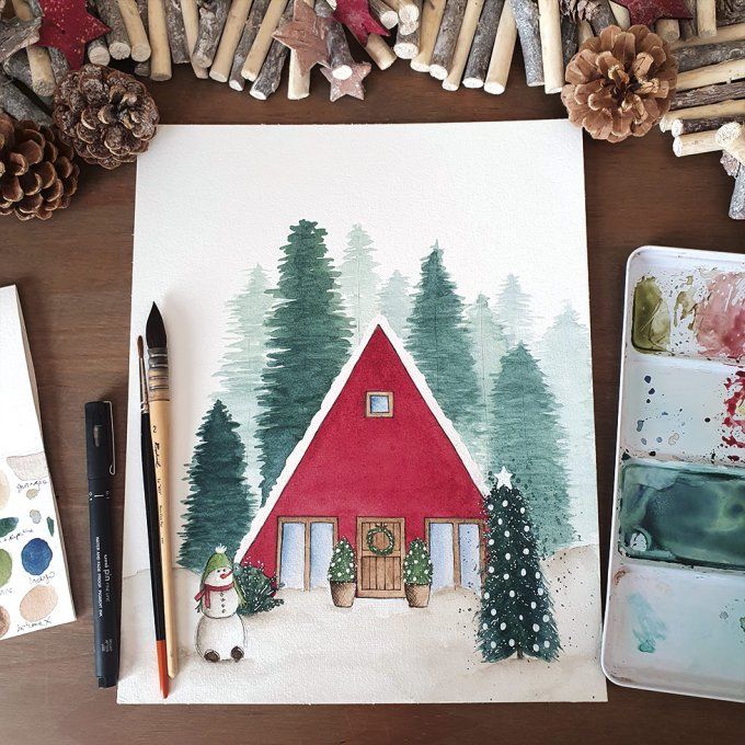 Aquarelle originale