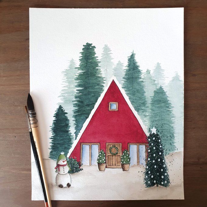 Aquarelle originale